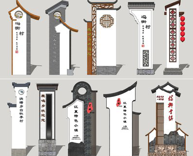 原阳县美丽乡村标识标牌有哪些分类？